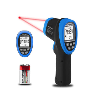 Termómetro de alta temperatura Pirómetro -58-2732 (-50 a 1500),30:1 Relación de punto de distancia,AP-2732 sin contacto punteros láser digital dual linterna IR temperatura Gun（NO para HUMAM）
