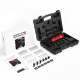 ▶ Remachadora Profesional  Adaptador de pistola de remache inalámbrico, kit de adaptador de taladro de remache eléctrico de 2,4 mm a 6,4 mm, kit de pistola de remache con 6 cabezales de remache intercambiables y 30