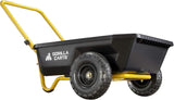 Gorilla Carts GCR-4 - Carro de volquete, Carro de jardín de 2 Ruedas con Mango Plegable, 4 pies cúbicos, 300 Libras Capacity, Negro/Amarillo Gorilla Carts GCR-4 -