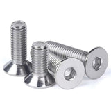 M3-0.5 x 5 mm Tornillos de cabeza plana Tornillos avellanados, DIN7991, acero inoxidable 18-8 (304), accionamiento de enchufe Allen, tornillos de máquina, tornillos hexagonales internos métricos