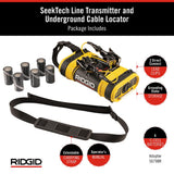Buscador de tuberías RIDGID  Transmisor de línea, trazador de línea y localizador de línea subterránea, amarillo, pequeño