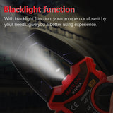 ▶ Pinza amperimétrica digital Alta precisión Voltaje CA/CC Corriente CA Resistencia Prueba de diodo Continuidad Multímetro Voltímetro Amperímetro Función de luz negra HT206D