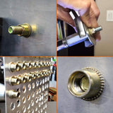 🔩 LOKMAN - (Kit de tuercas de remache 1): tuerca de remache, 175 piezas, kit de tuercas de remache métricas de acero al carbono, tuercas de inserción roscadas de cabeza plana.