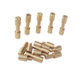 🔩 HAISDA - Remaches de latón para tornillos de corbía, cierres de alfiler, tornillos de mango de cuchillo para bricolaje, paquete de 10 (6 mm)