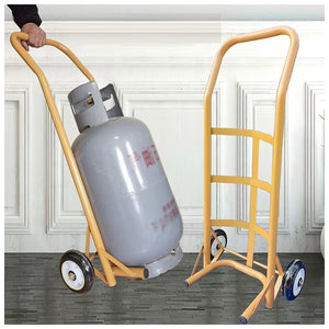 Carro Portátil para Cilindros De Gas - Estante Rodante Ligero De Acero Inoxidable - Estante Fijo para Cilindros De Gas Carretilla Manual para Transporte De Tanques De Acetileno