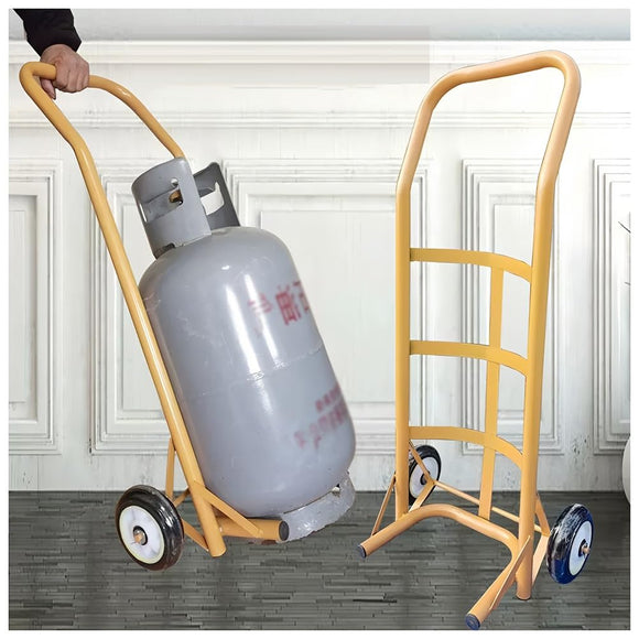Carro Portátil para Cilindros De Gas - Estante Rodante Ligero De Acero Inoxidable - Estante Fijo para Cilindros De Gas Carretilla Manual para Transporte De Tanques De Acetileno