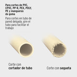 ▶TRUPER Cortador de tubo de PVC, hasta 1-5/8" Truper COT-PVC,