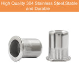 🔩 Cionyce - 20 tuercas de remache de 3/8 pulgadas - 16 UNC - Tuerca de inserción roscada de cabeza plana de aleación de aluminio para mejorar el rendimiento y la durabilidad