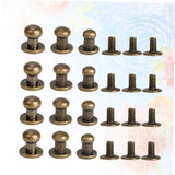 🔩 DIYEAH Juego De 72 Piezas De Herrajes Para Artículos De Cuero Tornillos De Remache De Aleación Mini Tachuelas Para Equipaje Cinturones Bolsos Zapatos Proyectos De Manualidades