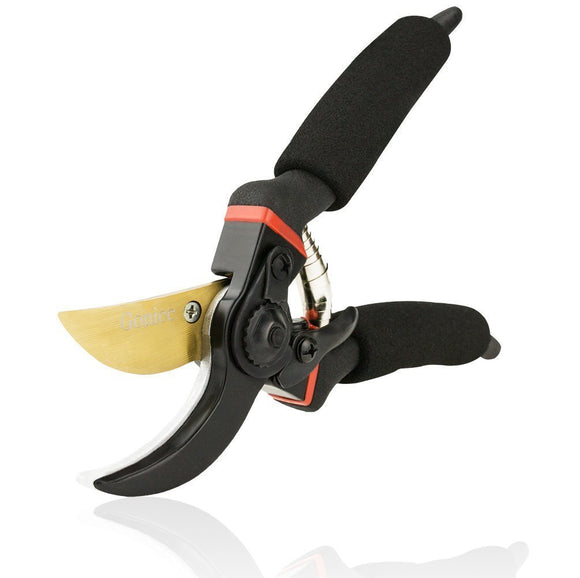 Tijeras de podar eléctricas profesionales color negro/Grip cómodo y suave/Podadera de alta calidad | Podadoras para jardín