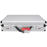 ▶ MALETIN DE ALUMINIO plateado, 44.45 x 10.16 x 33 cm (17.5" x 4" x 13")