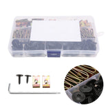 Tornillos Autorroscantes,Kit Surtido De Tornillos Autorroscantes Universales M5x16 M5x19,Retenedor De Guardabarros Automotriz Con Tuercas De Clip Y Llave