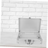 ▶ MALETIN CON RUEDAS Metálico de Aleación de Aluminio Resistente con Cerradura Caja Organizadora Vacía para Herramientas y Maquillaje Compacto y Portátil para Hombre Oficina