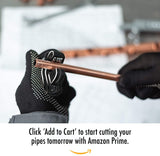 ▶ Cortador de tubos [1/8 pulgadas - 1 1/8 pulgadas] Herramienta de corte de tubos para tubos de cobre, tubos de acero inoxidable, metal, plástico, latón, cortador de tubos de cobre, juego compacto y