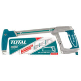 ▶ TOTAL Arco Profesional Tubular de Acero Industrial| Herramienta Duradera y Precisa para Corte Metálico| Mango Ergonómico, Fuerte y Cómodo | Corte de Fibra de Vidrio, Acero, Cobre
