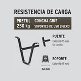 CARRETILLA METÁLICA CAPACIDAD 65 LITROS LLANTA NEUMÁTICA PARA OBRA Y JARDINERÍA PRETUL