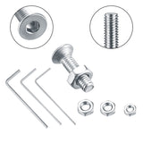 🔩 Tornillos de cabeza plana, tornillos de cabeza plana, de acero inoxidable, avellanados, cabeza hexagonal, tornillos de máquina con kit surtido de tuercas, tornillos de accionamiento Allen M2/M2,5/M3,