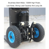 Carretilla eléctrica para Subir escaleras, Carretilla eléctrica de 1200 W, Carretilla para Objetos Pesados Que Ahorra Mano de Obra, batería extraíble, Capacidad de Carga de 280 kg, para Subir y Baja
