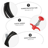 ▶ Herramienta De Limpieza De Drenaje Flexible De Gancho Multifuncional Para Desatascar Tuberías y Captar Obstrucciones Cocinas y Baños