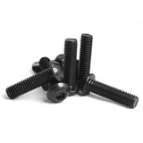 50 tornillos M3 x 4 mm de cabeza de botón, acero de aleación de grado 10.9, llave Allen, acabado de óxido negro, rosca completa (grado 10.9, M3 x 4 mm, 50 unidades)