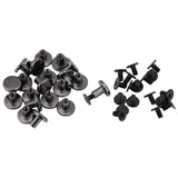 🔩 20 sets DIY Latón Cabeza Plana Correa Correa Remaches + Tornillo para Equipaje de Cuero Craft 5mm 8mm Remaches Correa Manija Bolsa Accesorios(8mm)