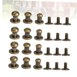 🔩 DIYEAH Juego De 72 Piezas De Herrajes Para Artículos De Cuero Tornillos De Remache De Aleación Mini Tachuelas Para Equipaje Cinturones Bolsos Zapatos Proyectos De Manualidades