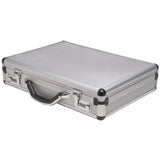 ▶ MALETIN DE ALUMINIO plateado, 44.45 x 10.16 x 33 cm (17.5" x 4" x 13")
