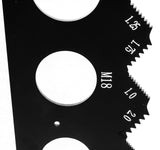 WEN ME210G Metric and Imperial Metal Thread Pitch Multi-Gauge with Carrying Case, Two Pack, Black