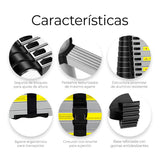 ▶ Escalera Telescópica Recta, Escalera de Recta de Altura Ajustable, Aluminio Reforzado y Duradera, Modelo Retráctil de Mayor Estabilidad (3.8 Metros)