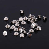 100 Unids Remaches de Cuero de Plata Chicago Encuadernación Tornillos Kit de Surtido para Scrapbook Álbumes de Fotos Reparación de Cuero M5x6mm