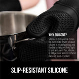 ▶ Gorilla Grip - Juego de Guantes de Horno de Silicona Antideslizante de Alta Calidad, Guantes de Horno Flexible, Resistentes al Calor, de Las charolas de Galletas