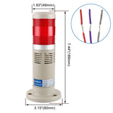 Baomain - Lámpara de señal LED roja LTP-502TJ con luz continua de 110 V AC