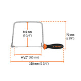 Truper  Arco calador para segueta 6", mango ergonómico antiderrapante