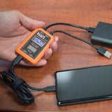 Klein Tools  Medidor de potencia USB, USB-A y USB-C digital para voltaje, corriente, capacidad, energía y resistencia