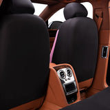 ▶ Juego de fundas universal para asiento de coche con mariposa, para mujer, butaca trasera dividida, con color (2 fundas delanteras, rosa, encaje)