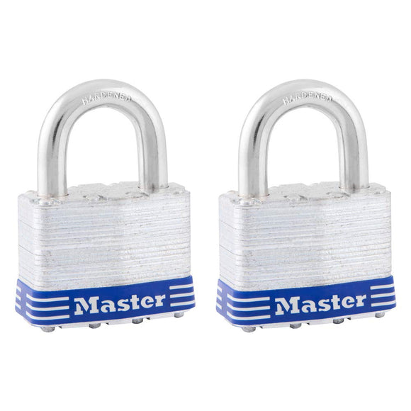 Master Lock 5T Juego de Candados Laminados de Ancho, 51 mm, 2 Piezas