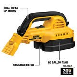 ▶ DEWALT Aspiradora Portátil Inalámbrica de 2.25 litros 20V MAX* (Solo Herramienta) DEWALT