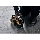 DEWALT - Kit de nivel láser de 20 V/12 V, láser de línea cruzada y láser de 2 puntos, verde (DCLE34220G)