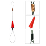 ▶ Guia jalacables de alambre eléctrico de 30 m, 100 pies, dispositivo de guía de alambre de pared de acero inoxidable, cable de alambre de acero inoxidable