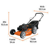 Cortadora de césped motor a gasolina 20", 5 HP Truper P-520,
