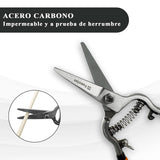 Tijeras de Podar para Jardineria 8" Tijera de Podar Profesionales de Acero Carbono Corte Afiladas Tijera de Jardin Ergonómicas y Ligeras, SW-8120005