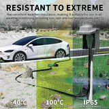 ▶ Cable de extensión RV/EV de 50 amperios para exteriores con mango de agarre, cable de alimentación flexible resistente calibre 6/3+8/1 STW de 4 puntas RV impermeable, NEMA 14-50P a 14-50R,