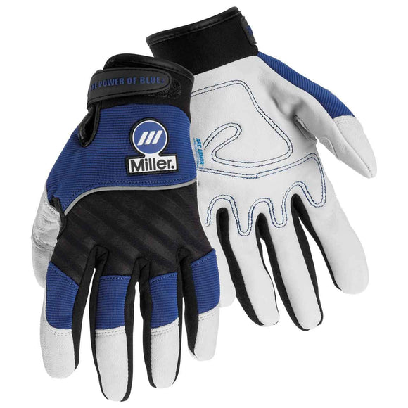 ▶ Guantes de soldadura, 3-D, XL, ala, 5 pulgadas, PR, azul