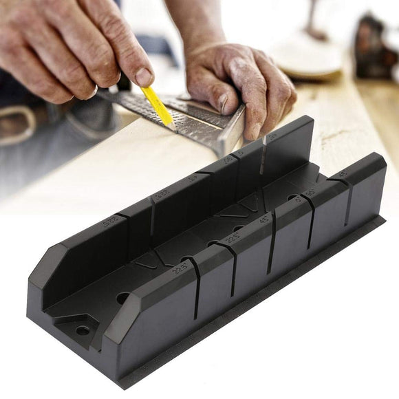Carpintería Ingletadora ABS Caja de sierra Gabinete 0/22.5/45/90 Grado Madera Yeso Herramienta de Corte Oblicua(801)
