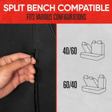 ▶ Funda de Asiento Trasero de Neopreno Acolchada para Coche, Protector de Asiento Trasero Ideal para niños y Perros, Cubierta Interior para Auto, camión, Furgoneta, SUV