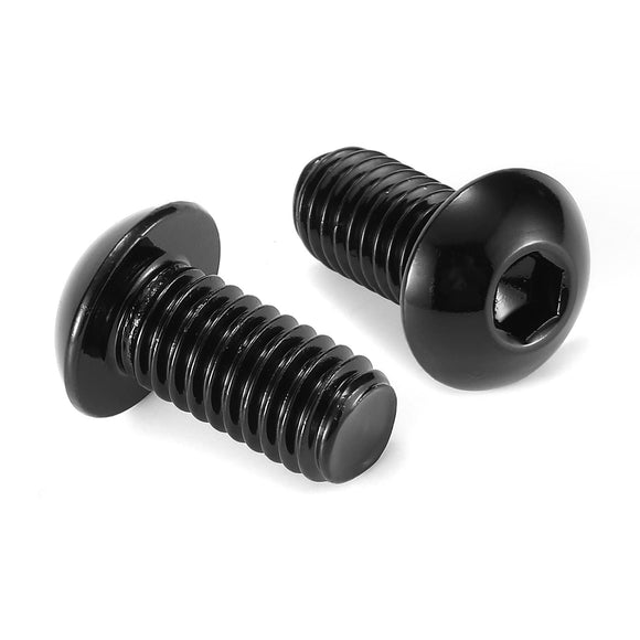 Tornillos de cabeza de botón de 1/4-20 x 3/4 pulgadas, 20 piezas de acero inoxidable 304 18-8, llave hexagonal Allen, óxido negro de SG TZH (con llave hexagonal)