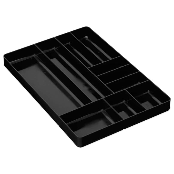 ERNST MFG - Organizador de cajones de 10 compartimentos: bandeja apilable resistente para organización de herramientas de cochera automotriz, almacenamiento de caja de herramientas de perfil bajo, tuercas y pernos, herramientas, piezas, fácil de limpiar,