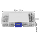 🔩 Tornillos autorroscantes, 800pcs Tornillos autorroscantes de la carpintería de la cabeza de la impulsión cruzada M2 4mm/5mm/6mm/8mm/10mm/12mm/16mm/20mm con la caja Tornillos de Cabeza Redonda