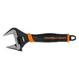 ▶TRUPER Llave ajustable (perico) 8" boca ancha Comfort Grip