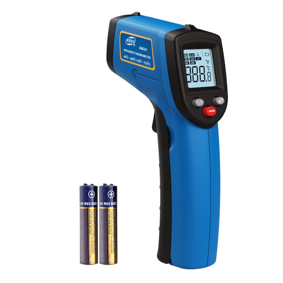 Termómetro infrarrojo con pistola de temperatura láser, pistola digital de temperatura de calor de superficie sin contacto para cocinar alimentos, horno de pizza, carne de plancha